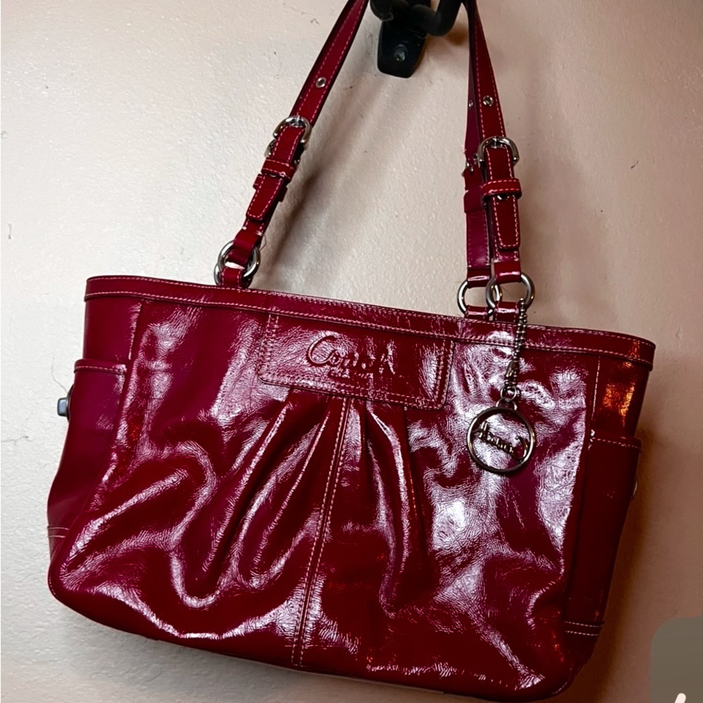 Coach Bag. Beautiful Shade of Red.